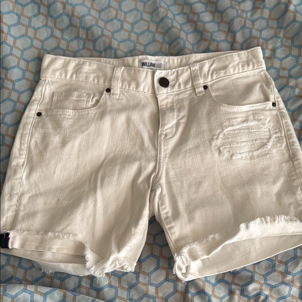 William Rast Women's White Denim Shorts